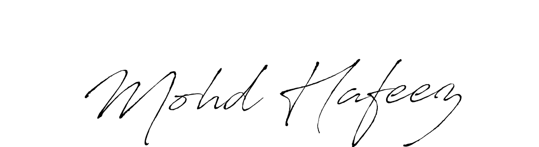 Make a beautiful signature design for name Mohd Hafeez. With this signature (Antro_Vectra) style, you can create a handwritten signature for free. Mohd Hafeez signature style 6 images and pictures png