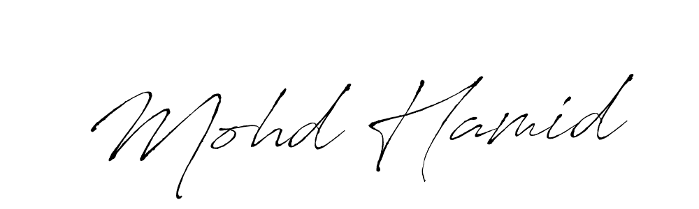 It looks lik you need a new signature style for name Mohd Hamid. Design unique handwritten (Antro_Vectra) signature with our free signature maker in just a few clicks. Mohd Hamid signature style 6 images and pictures png