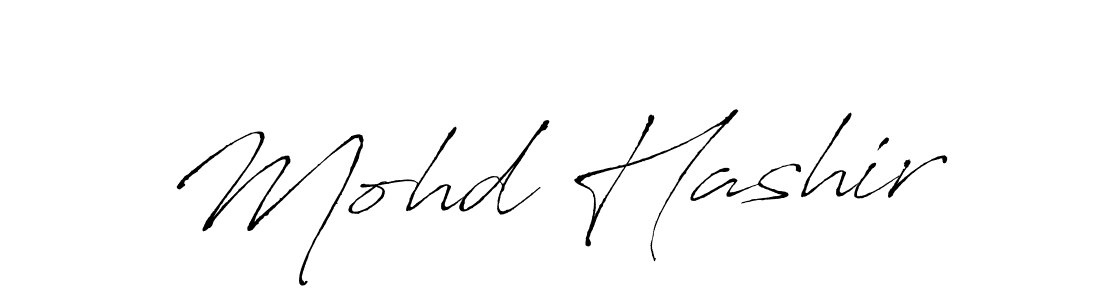 Design your own signature with our free online signature maker. With this signature software, you can create a handwritten (Antro_Vectra) signature for name Mohd Hashir. Mohd Hashir signature style 6 images and pictures png