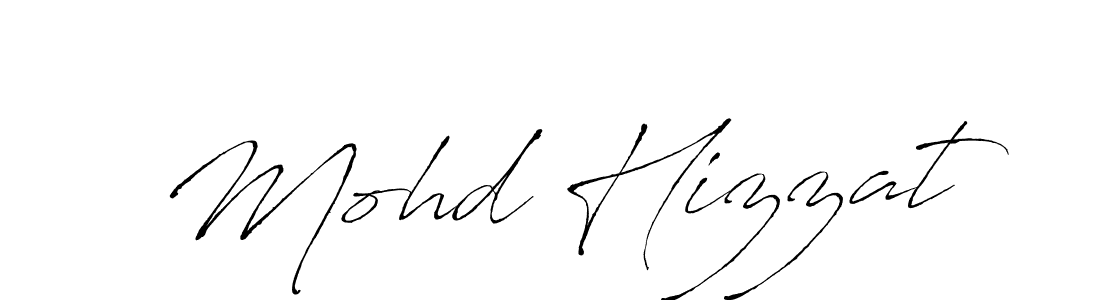 You should practise on your own different ways (Antro_Vectra) to write your name (Mohd Hizzat) in signature. don't let someone else do it for you. Mohd Hizzat signature style 6 images and pictures png