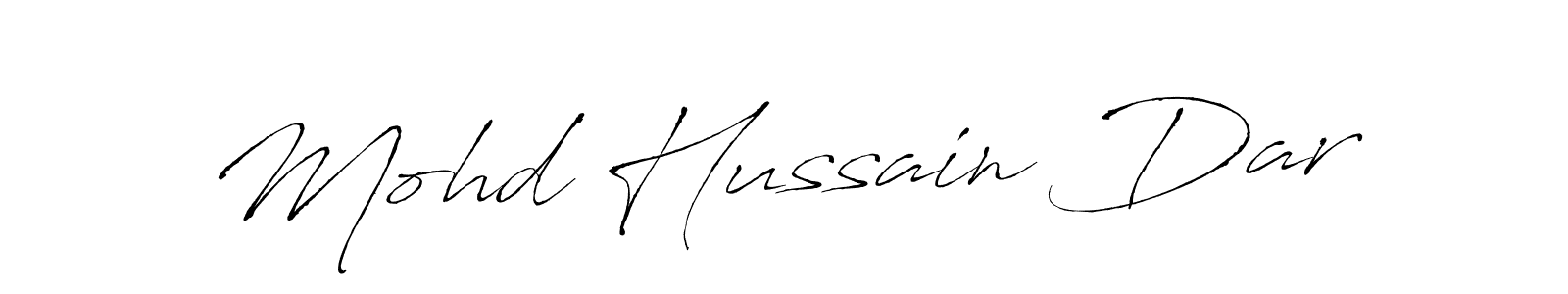 The best way (Antro_Vectra) to make a short signature is to pick only two or three words in your name. The name Mohd Hussain Dar include a total of six letters. For converting this name. Mohd Hussain Dar signature style 6 images and pictures png