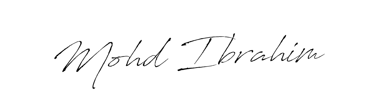 Make a beautiful signature design for name Mohd Ibrahim. With this signature (Antro_Vectra) style, you can create a handwritten signature for free. Mohd Ibrahim signature style 6 images and pictures png