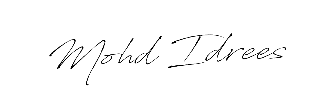 Also You can easily find your signature by using the search form. We will create Mohd Idrees name handwritten signature images for you free of cost using Antro_Vectra sign style. Mohd Idrees signature style 6 images and pictures png
