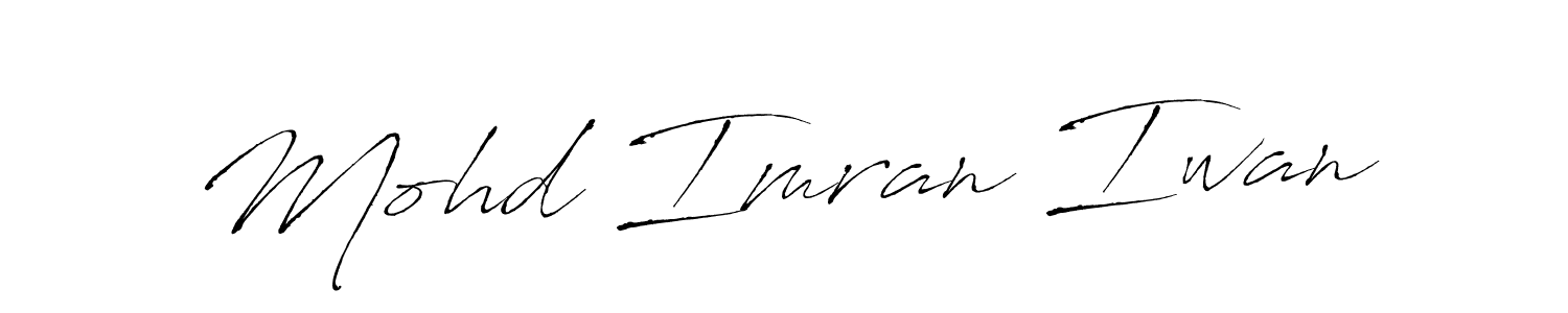 Design your own signature with our free online signature maker. With this signature software, you can create a handwritten (Antro_Vectra) signature for name Mohd Imran Iwan. Mohd Imran Iwan signature style 6 images and pictures png