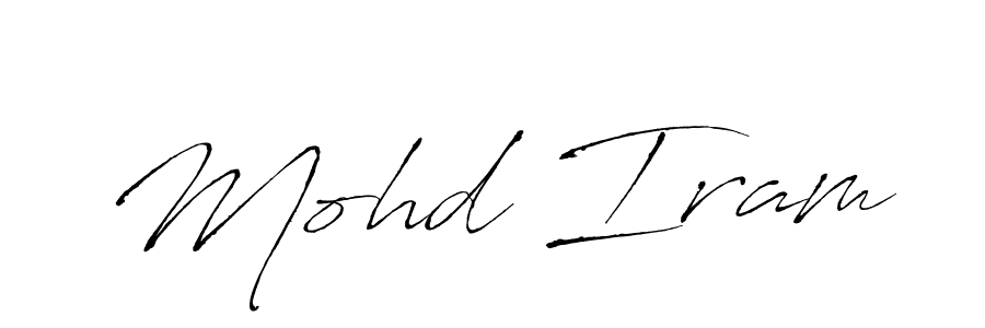 Similarly Antro_Vectra is the best handwritten signature design. Signature creator online .You can use it as an online autograph creator for name Mohd Iram. Mohd Iram signature style 6 images and pictures png
