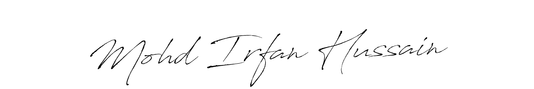 Design your own signature with our free online signature maker. With this signature software, you can create a handwritten (Antro_Vectra) signature for name Mohd Irfan Hussain. Mohd Irfan Hussain signature style 6 images and pictures png