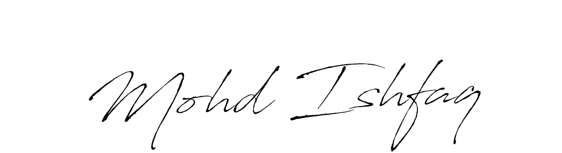Create a beautiful signature design for name Mohd Ishfaq. With this signature (Antro_Vectra) fonts, you can make a handwritten signature for free. Mohd Ishfaq signature style 6 images and pictures png
