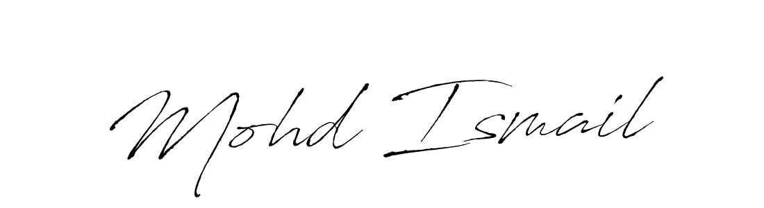 Design your own signature with our free online signature maker. With this signature software, you can create a handwritten (Antro_Vectra) signature for name Mohd Ismail. Mohd Ismail signature style 6 images and pictures png