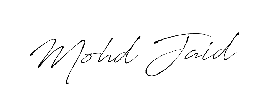 Create a beautiful signature design for name Mohd Jaid. With this signature (Antro_Vectra) fonts, you can make a handwritten signature for free. Mohd Jaid signature style 6 images and pictures png