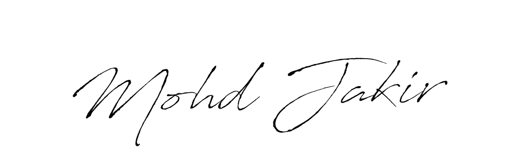 Make a beautiful signature design for name Mohd Jakir. With this signature (Antro_Vectra) style, you can create a handwritten signature for free. Mohd Jakir signature style 6 images and pictures png