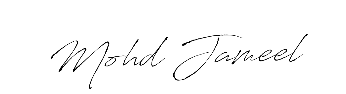 Make a beautiful signature design for name Mohd Jameel. With this signature (Antro_Vectra) style, you can create a handwritten signature for free. Mohd Jameel signature style 6 images and pictures png
