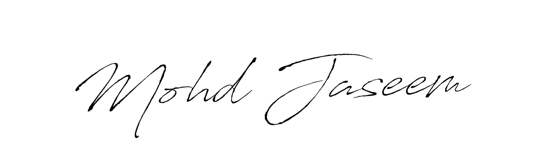 How to make Mohd Jaseem name signature. Use Antro_Vectra style for creating short signs online. This is the latest handwritten sign. Mohd Jaseem signature style 6 images and pictures png