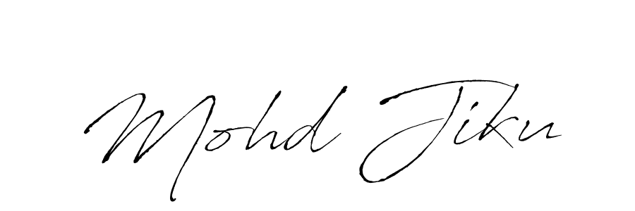 Use a signature maker to create a handwritten signature online. With this signature software, you can design (Antro_Vectra) your own signature for name Mohd Jiku. Mohd Jiku signature style 6 images and pictures png