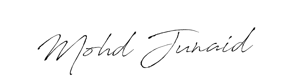 Create a beautiful signature design for name Mohd Junaid. With this signature (Antro_Vectra) fonts, you can make a handwritten signature for free. Mohd Junaid signature style 6 images and pictures png