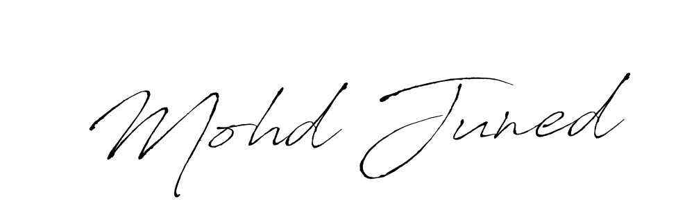 Make a beautiful signature design for name Mohd Juned. With this signature (Antro_Vectra) style, you can create a handwritten signature for free. Mohd Juned signature style 6 images and pictures png