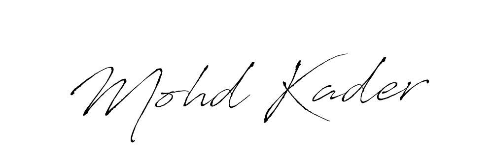 Design your own signature with our free online signature maker. With this signature software, you can create a handwritten (Antro_Vectra) signature for name Mohd Kader. Mohd Kader signature style 6 images and pictures png