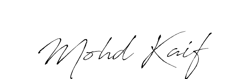 Mohd Kaif stylish signature style. Best Handwritten Sign (Antro_Vectra) for my name. Handwritten Signature Collection Ideas for my name Mohd Kaif. Mohd Kaif signature style 6 images and pictures png