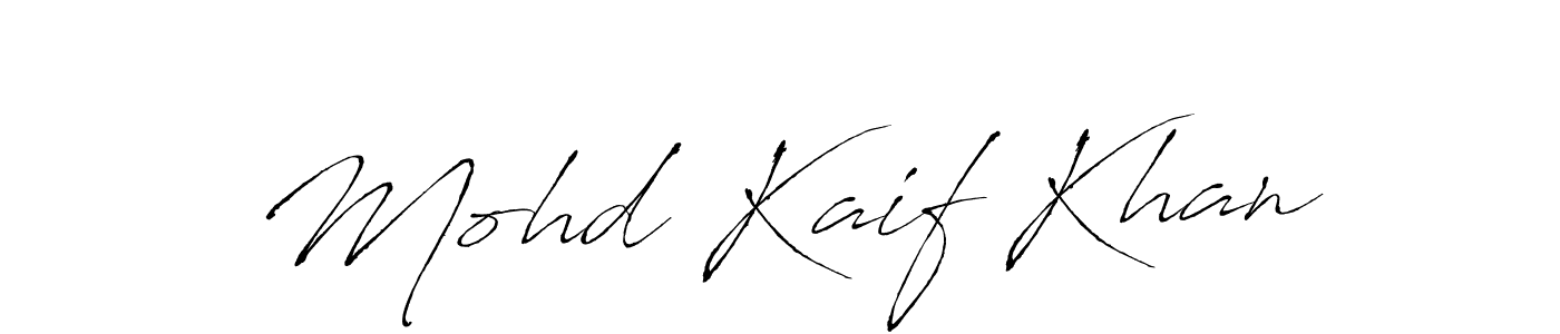 How to make Mohd Kaif Khan signature? Antro_Vectra is a professional autograph style. Create handwritten signature for Mohd Kaif Khan name. Mohd Kaif Khan signature style 6 images and pictures png