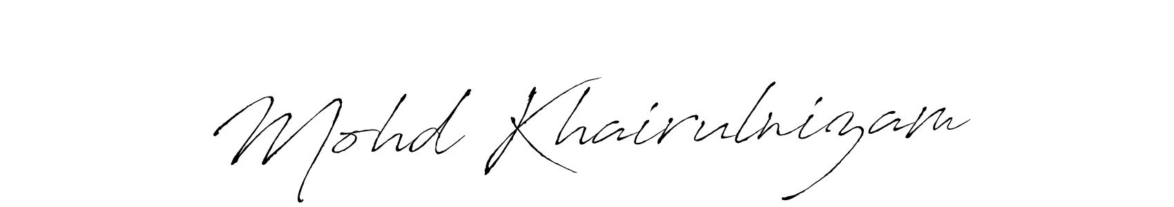 Antro_Vectra is a professional signature style that is perfect for those who want to add a touch of class to their signature. It is also a great choice for those who want to make their signature more unique. Get Mohd Khairulnizam name to fancy signature for free. Mohd Khairulnizam signature style 6 images and pictures png