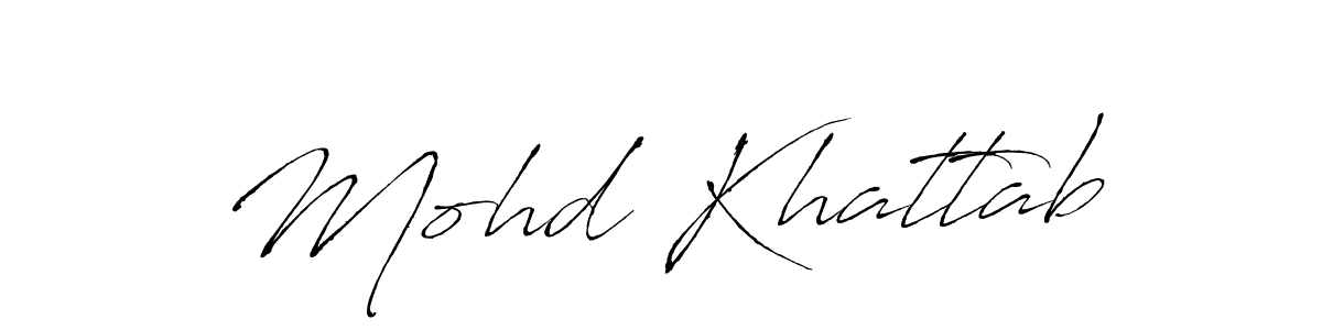 Create a beautiful signature design for name Mohd Khattab. With this signature (Antro_Vectra) fonts, you can make a handwritten signature for free. Mohd Khattab signature style 6 images and pictures png