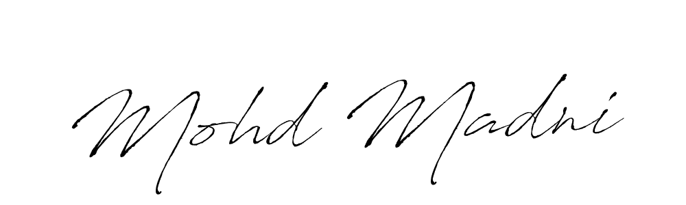 Create a beautiful signature design for name Mohd Madni. With this signature (Antro_Vectra) fonts, you can make a handwritten signature for free. Mohd Madni signature style 6 images and pictures png