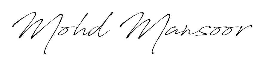 Stand out with a creative autograph for Mohd Mansoor. The Antro_Vectra styling blends modern aesthetics with classic signature flourishes. Mohd Mansoor signature style 6 images and pictures png