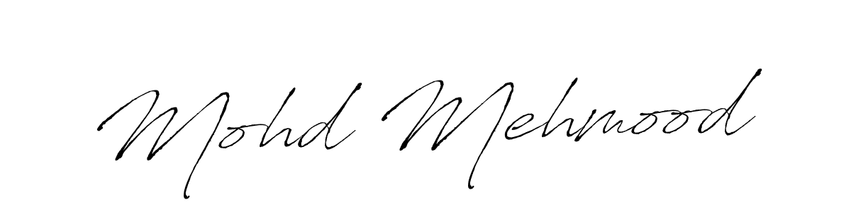 Create a beautiful signature design for name Mohd Mehmood. With this signature (Antro_Vectra) fonts, you can make a handwritten signature for free. Mohd Mehmood signature style 6 images and pictures png