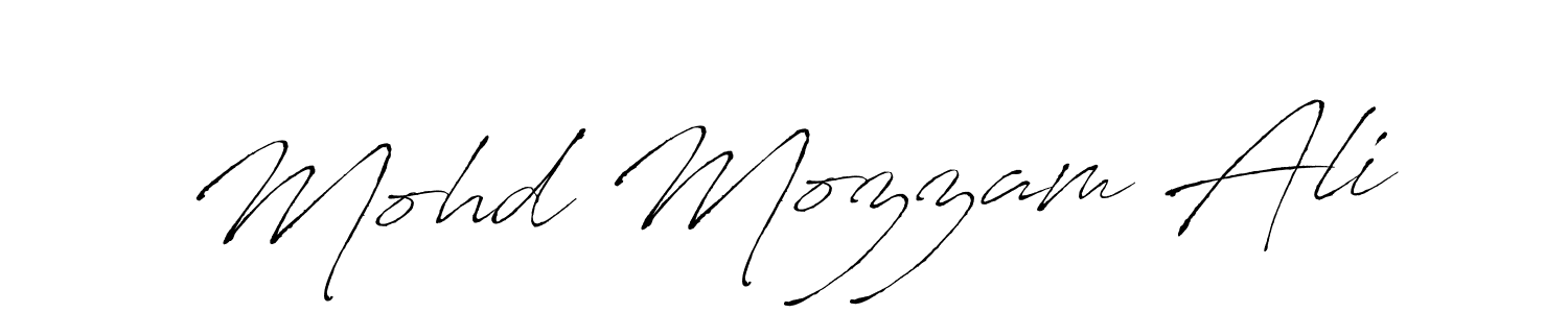 Also we have Mohd Mozzam Ali name is the best signature style. Create professional handwritten signature collection using Antro_Vectra autograph style. Mohd Mozzam Ali signature style 6 images and pictures png