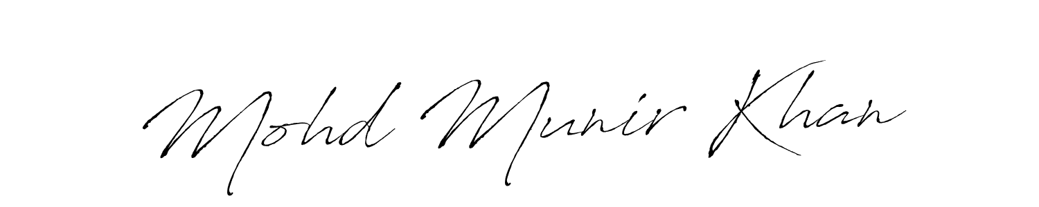 Make a beautiful signature design for name Mohd Munir Khan. Use this online signature maker to create a handwritten signature for free. Mohd Munir Khan signature style 6 images and pictures png