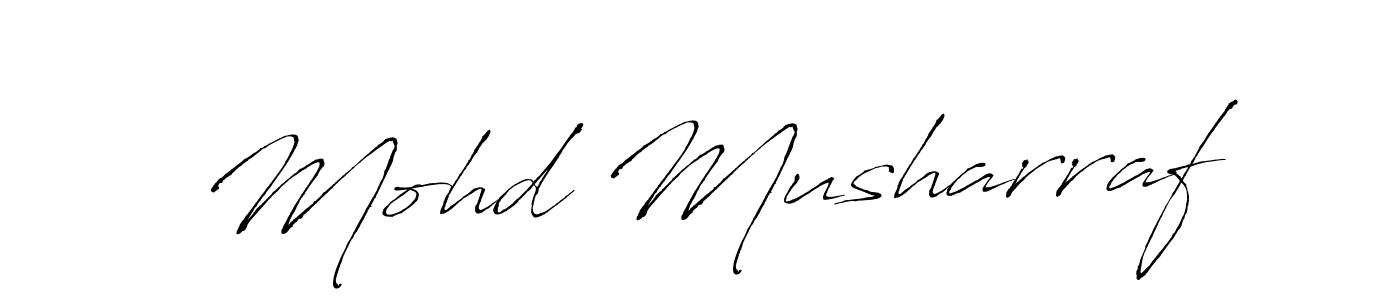 How to make Mohd Musharraf signature? Antro_Vectra is a professional autograph style. Create handwritten signature for Mohd Musharraf name. Mohd Musharraf signature style 6 images and pictures png