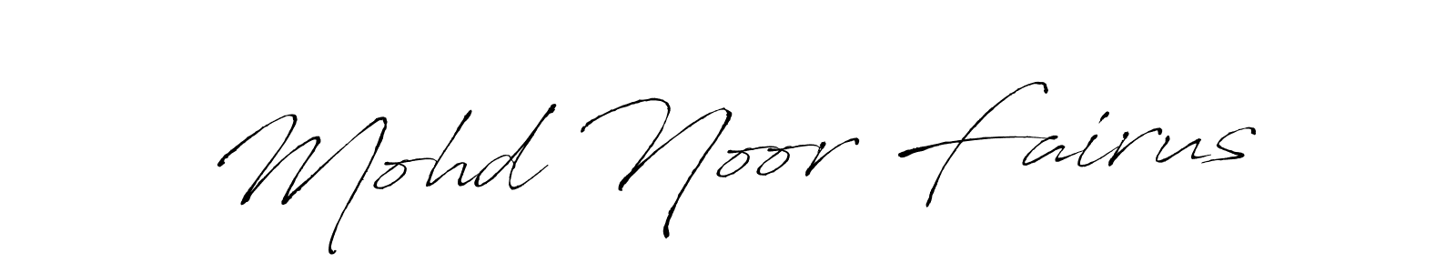 Use a signature maker to create a handwritten signature online. With this signature software, you can design (Antro_Vectra) your own signature for name Mohd Noor Fairus. Mohd Noor Fairus signature style 6 images and pictures png