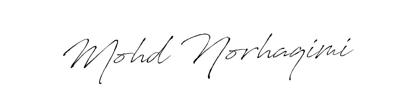 Mohd Norhaqimi stylish signature style. Best Handwritten Sign (Antro_Vectra) for my name. Handwritten Signature Collection Ideas for my name Mohd Norhaqimi. Mohd Norhaqimi signature style 6 images and pictures png