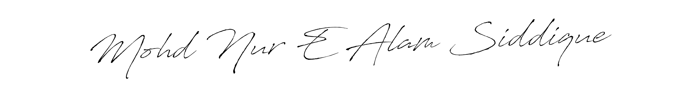 Also we have Mohd Nur E Alam Siddique name is the best signature style. Create professional handwritten signature collection using Antro_Vectra autograph style. Mohd Nur E Alam Siddique signature style 6 images and pictures png