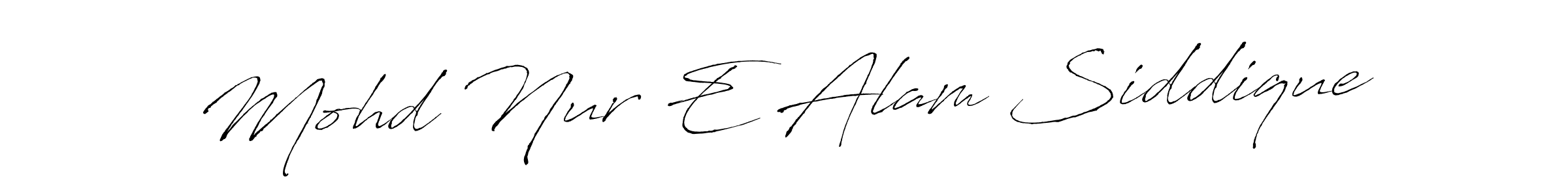 Make a beautiful signature design for name Mohd Nur E Alam Siddique. Use this online signature maker to create a handwritten signature for free. Mohd Nur E Alam Siddique signature style 6 images and pictures png