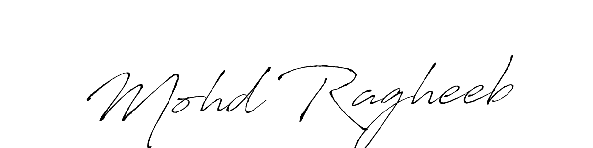 How to make Mohd Ragheeb name signature. Use Antro_Vectra style for creating short signs online. This is the latest handwritten sign. Mohd Ragheeb signature style 6 images and pictures png
