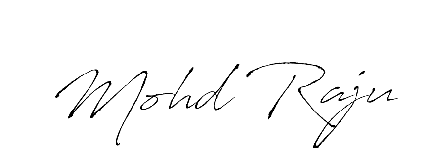How to make Mohd Raju name signature. Use Antro_Vectra style for creating short signs online. This is the latest handwritten sign. Mohd Raju signature style 6 images and pictures png