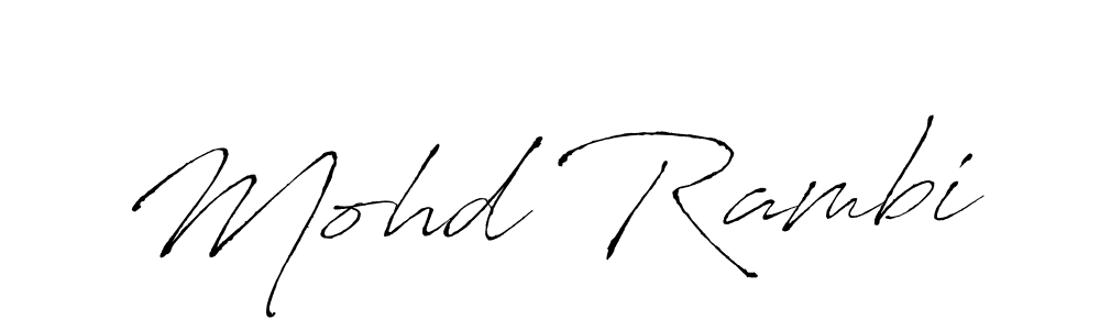 Make a beautiful signature design for name Mohd Rambi. Use this online signature maker to create a handwritten signature for free. Mohd Rambi signature style 6 images and pictures png