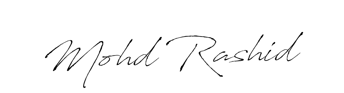 Mohd Rashid stylish signature style. Best Handwritten Sign (Antro_Vectra) for my name. Handwritten Signature Collection Ideas for my name Mohd Rashid. Mohd Rashid signature style 6 images and pictures png