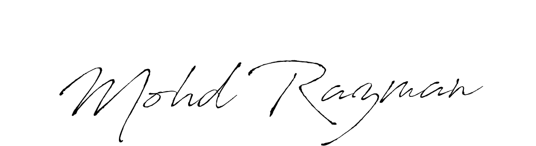 How to make Mohd Razman name signature. Use Antro_Vectra style for creating short signs online. This is the latest handwritten sign. Mohd Razman signature style 6 images and pictures png