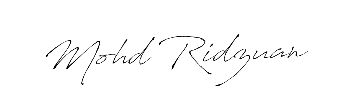 Mohd Ridzuan stylish signature style. Best Handwritten Sign (Antro_Vectra) for my name. Handwritten Signature Collection Ideas for my name Mohd Ridzuan. Mohd Ridzuan signature style 6 images and pictures png