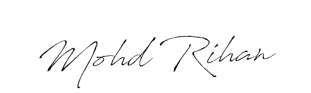 Make a beautiful signature design for name Mohd Rihan. Use this online signature maker to create a handwritten signature for free. Mohd Rihan signature style 6 images and pictures png