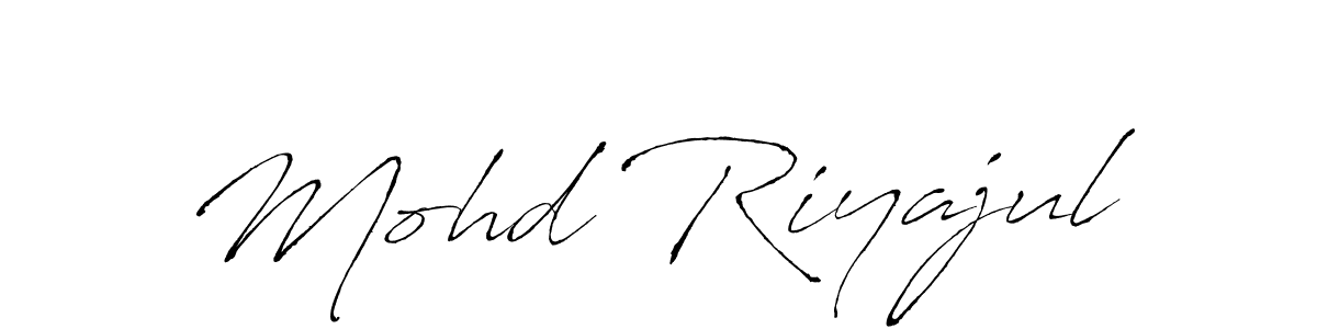 How to make Mohd Riyajul signature? Antro_Vectra is a professional autograph style. Create handwritten signature for Mohd Riyajul name. Mohd Riyajul signature style 6 images and pictures png