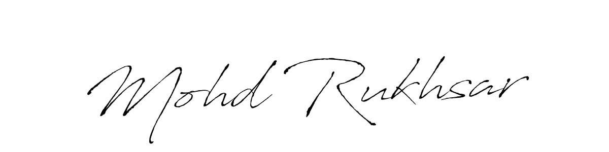 Mohd Rukhsar stylish signature style. Best Handwritten Sign (Antro_Vectra) for my name. Handwritten Signature Collection Ideas for my name Mohd Rukhsar. Mohd Rukhsar signature style 6 images and pictures png