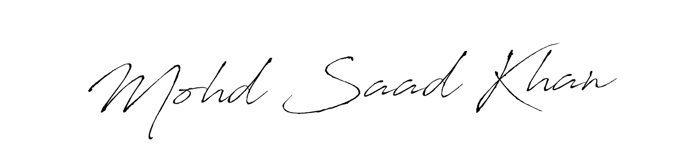 This is the best signature style for the Mohd Saad Khan name. Also you like these signature font (Antro_Vectra). Mix name signature. Mohd Saad Khan signature style 6 images and pictures png