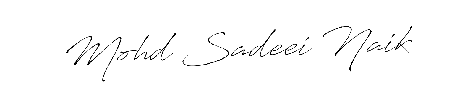 Also You can easily find your signature by using the search form. We will create Mohd Sadeei Naik name handwritten signature images for you free of cost using Antro_Vectra sign style. Mohd Sadeei Naik signature style 6 images and pictures png