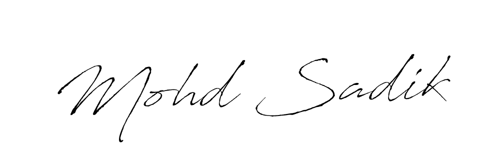 The best way (Antro_Vectra) to make a short signature is to pick only two or three words in your name. The name Mohd Sadik include a total of six letters. For converting this name. Mohd Sadik signature style 6 images and pictures png