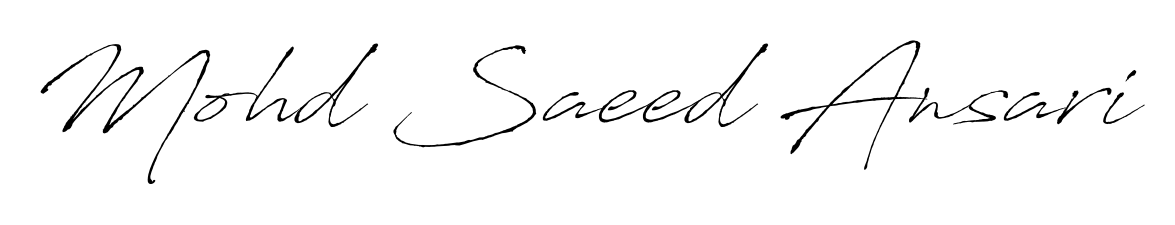 A classic penmanship look for Mohd Saeed Ansari. The Antro_Vectra font brings timeless elegance and confidence to every signed document. Mohd Saeed Ansari signature style 6 images and pictures png
