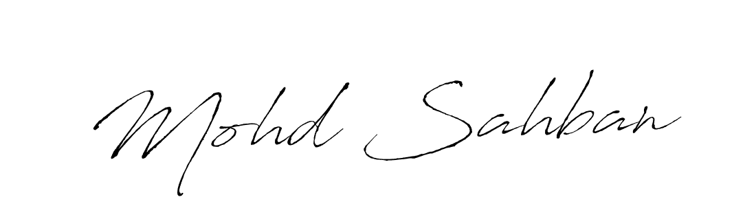 Design your own signature with our free online signature maker. With this signature software, you can create a handwritten (Antro_Vectra) signature for name Mohd Sahban. Mohd Sahban signature style 6 images and pictures png