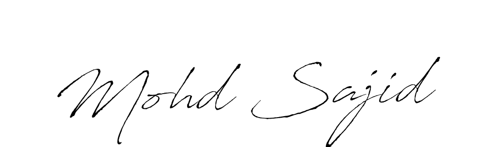 Use a signature maker to create a handwritten signature online. With this signature software, you can design (Antro_Vectra) your own signature for name Mohd Sajid. Mohd Sajid signature style 6 images and pictures png