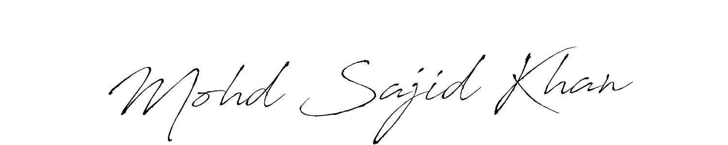 Antro_Vectra is a professional signature style that is perfect for those who want to add a touch of class to their signature. It is also a great choice for those who want to make their signature more unique. Get Mohd Sajid Khan name to fancy signature for free. Mohd Sajid Khan signature style 6 images and pictures png